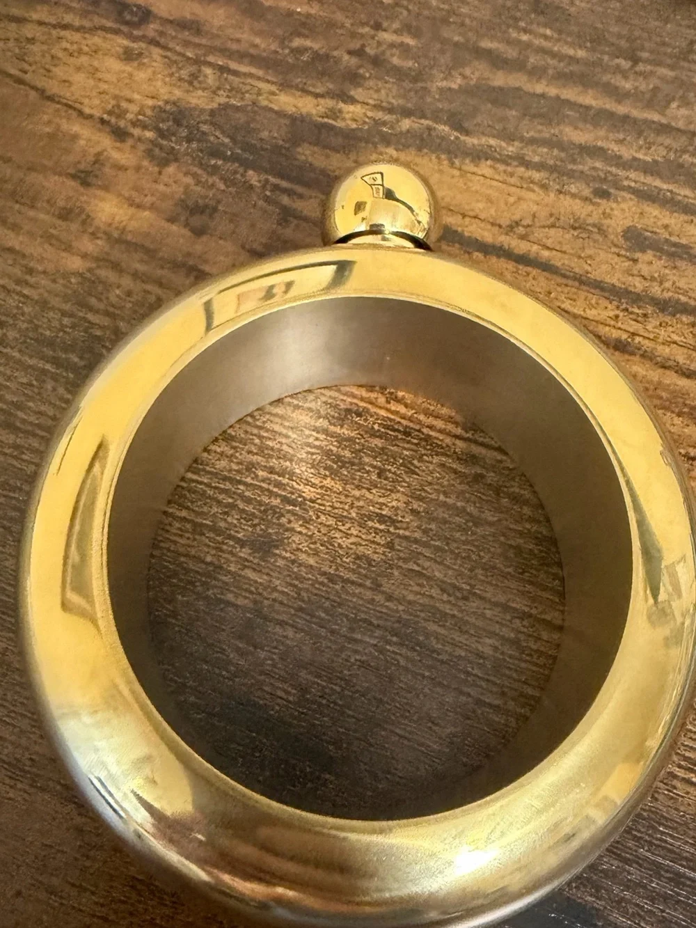 Gold Stainless Steel Bangle Flask